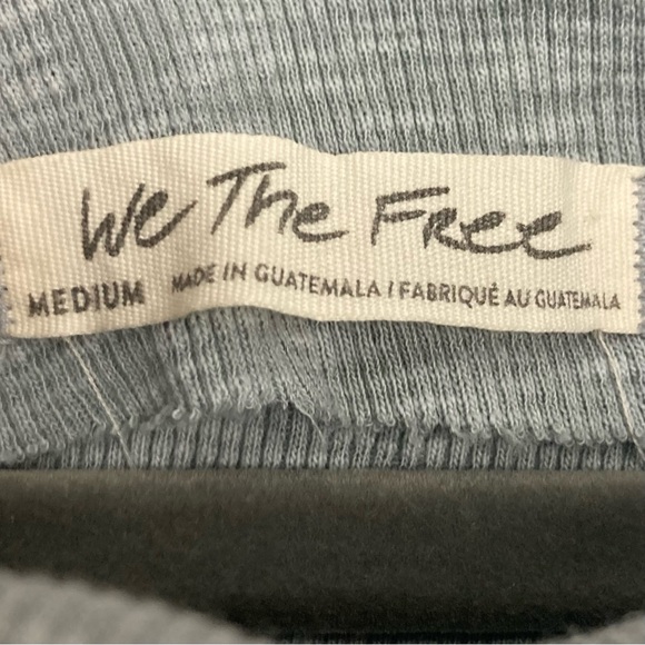 Free People Get Together Long Sleeve Top Women’s Size M Off Shoulder Thermal - Picture 7 of 9